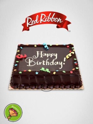 Red Ribbon - Chocolate Dedication Cake