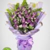 violet rose bouquet, purple roses, violet roses, purple wrap bouquet, bennies flowers