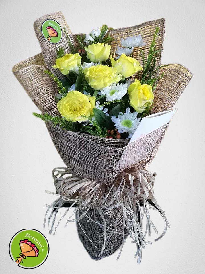 yellow roses, yellow rose bouquet, bouquet, dyed rose, elegant bouquet, bouquet, bennies flowers
