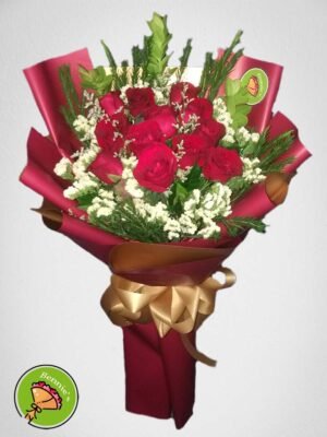 red roses, red rose bouquet, bouquet, bennies flowers